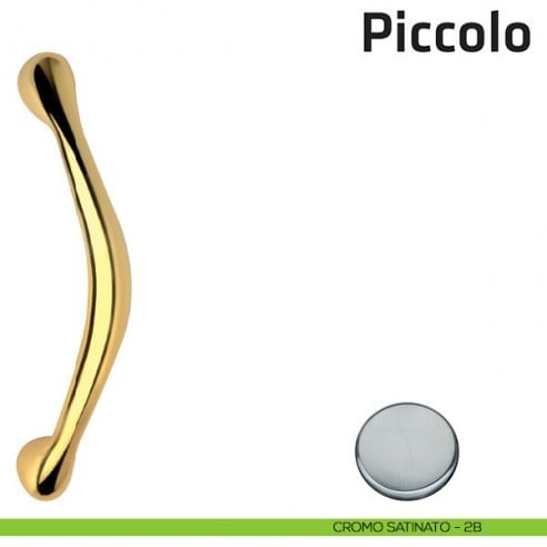 Maniglione per porta Piccolo Comit accoppiato cromo satinato
