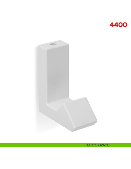 Appendiabiti a muro in metallo Mital 4400 bianco opaco