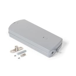 Emuca Microwinch Meccanismo a porta incernierata, 4 kg, Acciaio e Tecnoplastica, Grigia