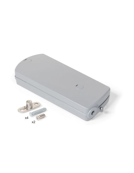 Emuca Microwinch Meccanismo a porta incernierata, 10 kg, Acciaio e Tecnoplastica, Grigia