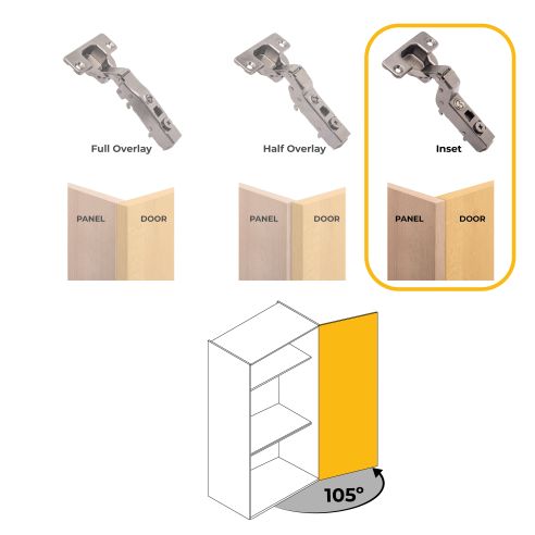 Emuca Lotto di 20 cerniere collo alto X91 con chiusura soft e Basetta a vite, Altezza 0, Acciaio, Titanio