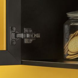 Emuca Lotto di 20 cerniere collo alto X91 con chiusura soft e Basetta Euro, altezza 0, Acciaio, Titanio 2