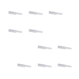 Emuca Lotto di 10 serrature per porte Push Latch da avvitare, Tecnoplastica, Grigia