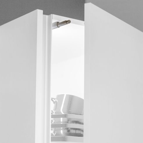 Emuca Lotto di 10 serrature per porte Push Latch da avvitare, Tecnoplastica, Grigia