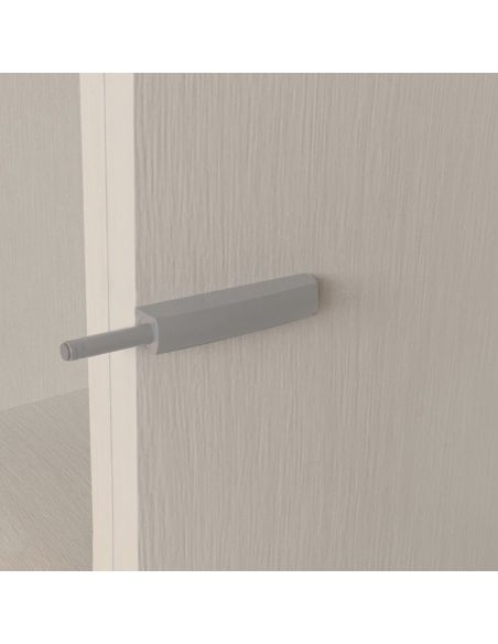 Emuca Lotto di 10 chiusure per porte da avvitare ai mobili con regolazione Push Lite, lunghezza 80 mm, Chiusura soft