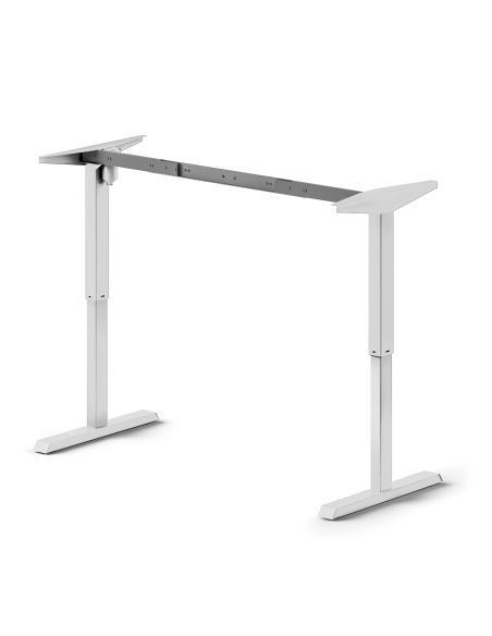 Emuca Lift Table motorizzato regolabile in altezza Lift Table, Acciaio, Verniciato bianco