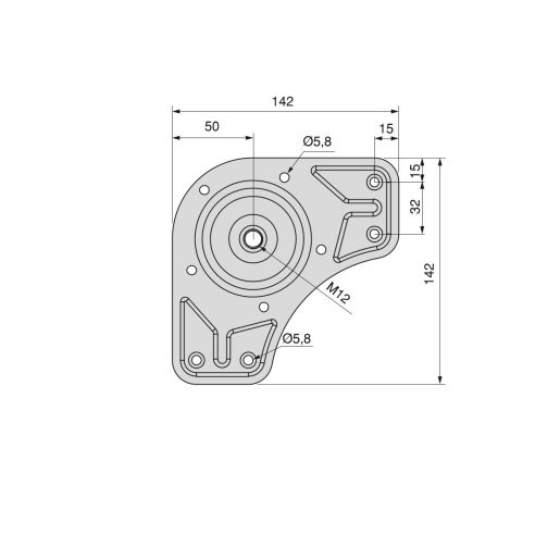 Emuca Lotto di 4 gambe per tavolo, diametro 60mm, H 710mm, Acciaio, Cromato lucido