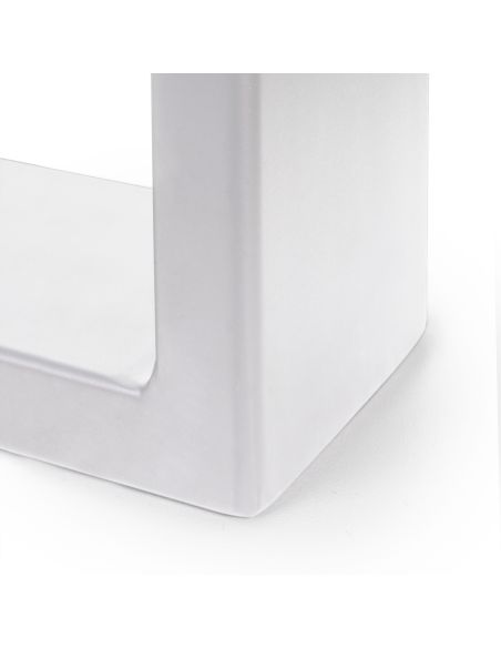 Emuca Set gambe da tavolo Square rettangolari, 720, Verniciato bianco, Acciaio