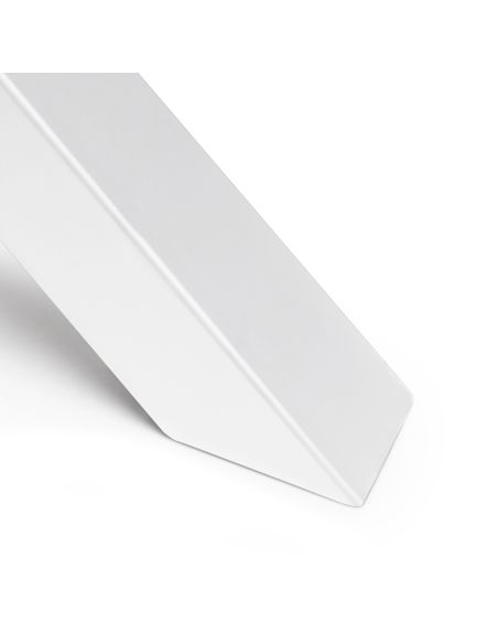 Emuca Set gambe Cross per tavolo, 695, Verniciato bianco, Acciaio