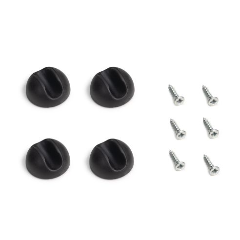 Emuca Lotto di 4 gambe Hairpin a 3 aste per tavolo, altezza 710mm, Acciaio, Verniciato bianco