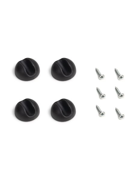 Emuca Lotto di 4 gambe Hairpin a 3 aste per tavolo, altezza 710mm, Acciaio, Verniciato bianco