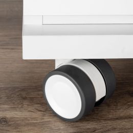 Emuca Lotto di 4 ruote Bowl 2 con piastra di montaggio, diametro 50 mm, Acciaio e Tecnoplastica 2