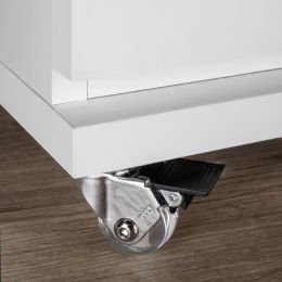 Emuca Lotto di 4 ruote Slip 3 trasparenti con piastra di montaggio, diametro 35 mm, Acciaio e Tecnoplastica 2