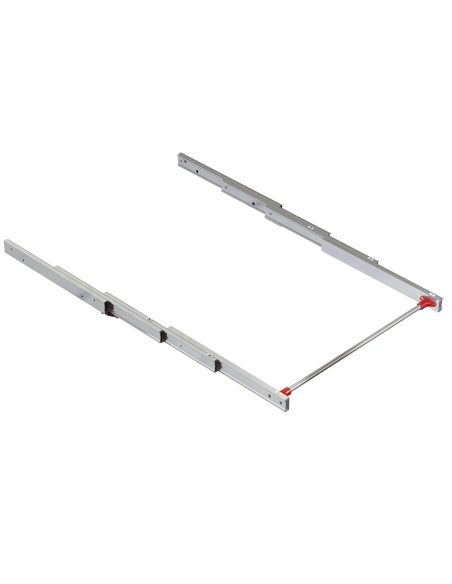 Emuca Guide per tavolo allungabile Lunch, Champagne anodizzato, Alluminio