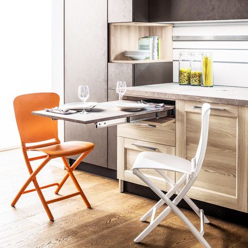 Emuca Guide per tavolo allungabile Lunch, Champagne anodizzato, Alluminio