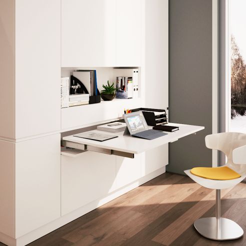 Emuca Guide per tavolo allungabile Lunch +39, Champagne anodizzato, Alluminio