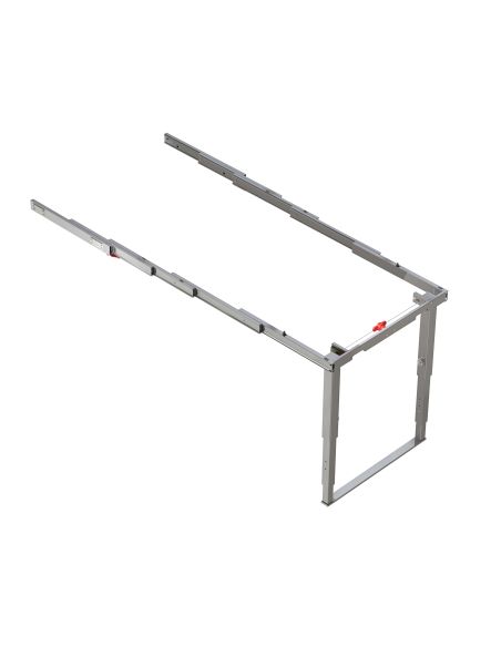 Emuca Guide per tavoli allungabili Party, Alluminio, Champagne anodizzato