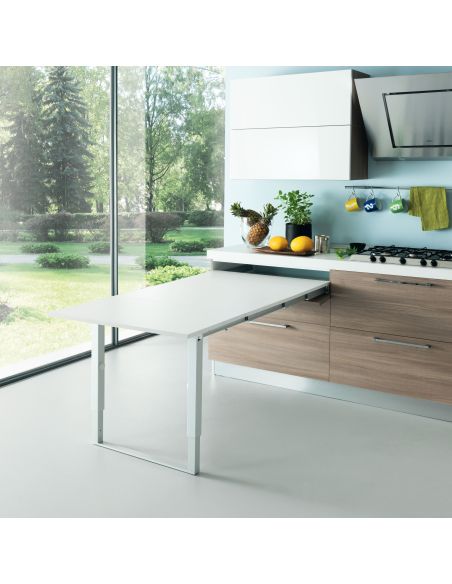 Emuca Guide per tavoli allungabili Party, Alluminio, Champagne anodizzato