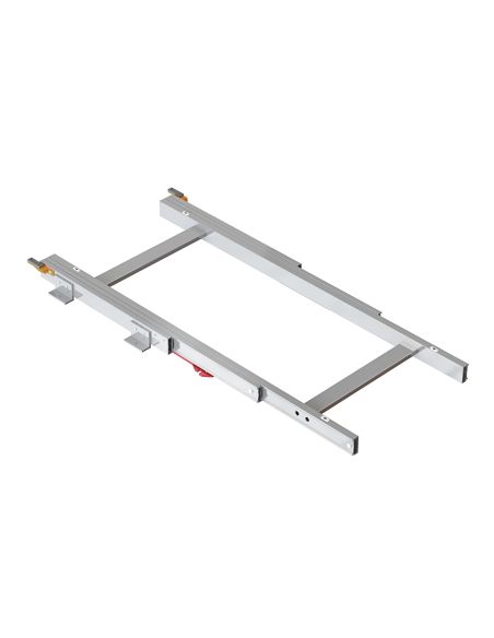 Emuca Guide per tavoli pattini Twice Top, Alluminio, Anodizzato opaco
