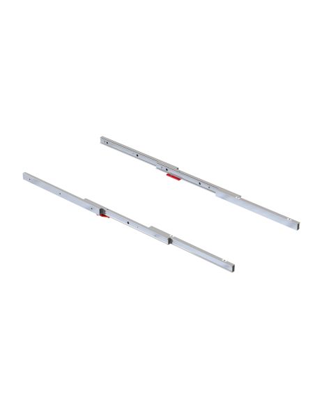 Emuca Coktail Reverse H35 Guide per tavoli ad ante allungabili, Alluminio, Champagne anodizzato