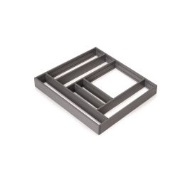 Emuca Organizzatore per cassetti Alumount 600x500, Alluminio, Grigio antracite