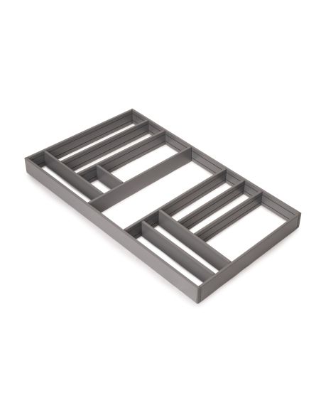 Emuca Organizzatore per cassetti Alumount 900x500, Alluminio, Grigio antracite