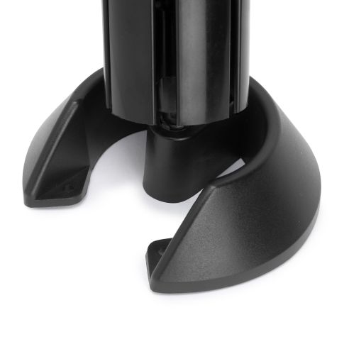 Emuca Colonna passacavi cavi Hexa, in Tecnoplastica, Nera