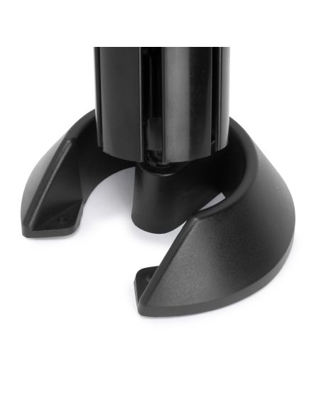 Emuca Colonna passacavi cavi Hexa, in Tecnoplastica, Nera