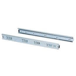 Emuca Lotto di 5 set guide per cassetti, a sfera, altezza 45 mm, profondità 300 mm, estrazione totale, zincate 2