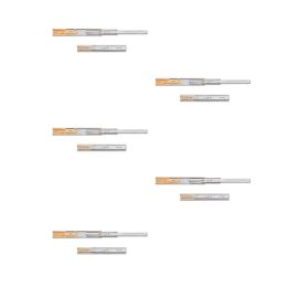 Emuca Kit guide per cassetti, a sfera, 45 x 300 mm, estrazione totale, chiusura soft, Zincato, 5 u.