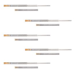 Emuca Kit guide per cassetti, a sfera, 45 x 600 mm, estrazione totale, chiusura soft, Zincato, 5 u.