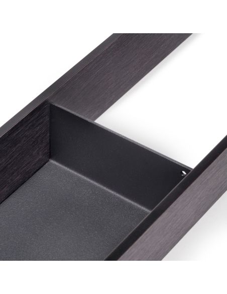 Emuca Organizzatore per cassetto Orderbox, 100x470 mm, Acciaio e Legno, Grigio antracite
