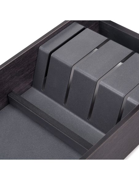Emuca Portacoltelli per cassetto Orderbox, 150x470 mm, Acciaio e Legno, Grigio antracite