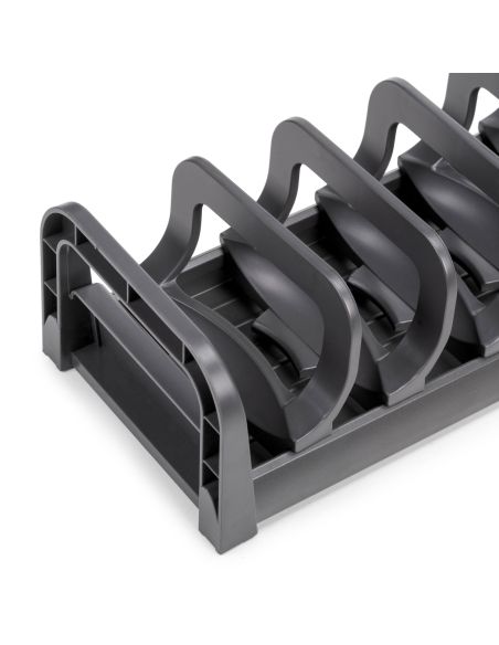 Emuca Portapiatti per cassetto Orderbox, 120x470 mm, Alluminio e Tecnoplastica, Grigio antracite