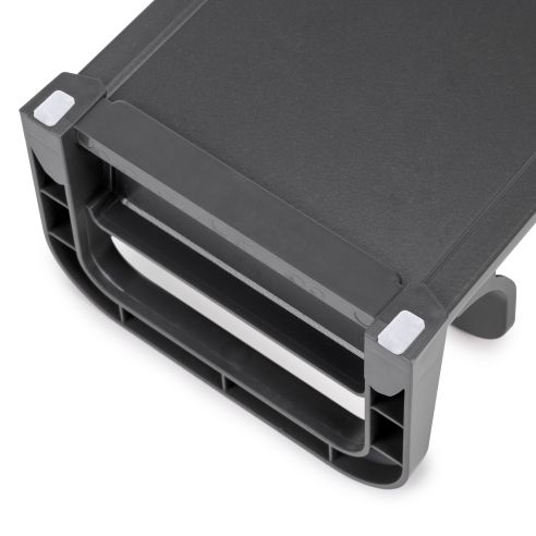 Emuca Portapiatti per cassetto Orderbox, 120x470 mm, Alluminio e Tecnoplastica, Grigio antracite