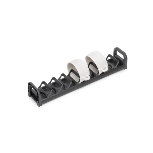 Emuca Supporto per cassetto Orderbox, 90x470 mm, Alluminio e Tecnoplastica, Grigio antracite