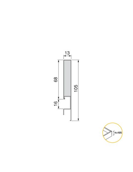 Emuca Cassetto esterno Concept 30kg, altezza 105mm, profondità 400mm, Acciaio, Grigio antracite
