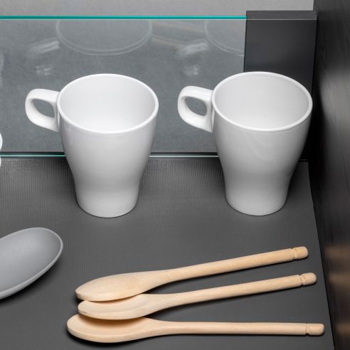 Emuca cassetto esterno Vertex 40 kg con laterale in vetro 131 mm di altezza, 450 mm di profondità, Grigio, Alluminio e Vetro