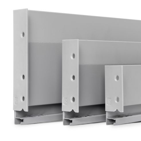 Emuca Cassetto esterno Vertex 40kg altezza 131mm, profondità 450mm, Acciaio, Grigio verniciato