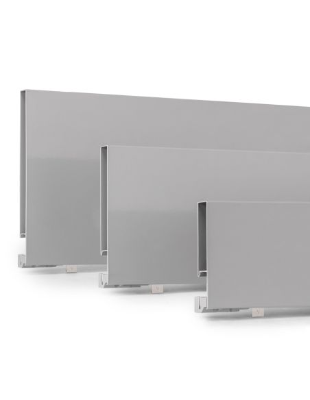 Emuca Cassetto esterno Vertex 40kg altezza 178mm, profondità 450mm, Acciaio, Grigio verniciato