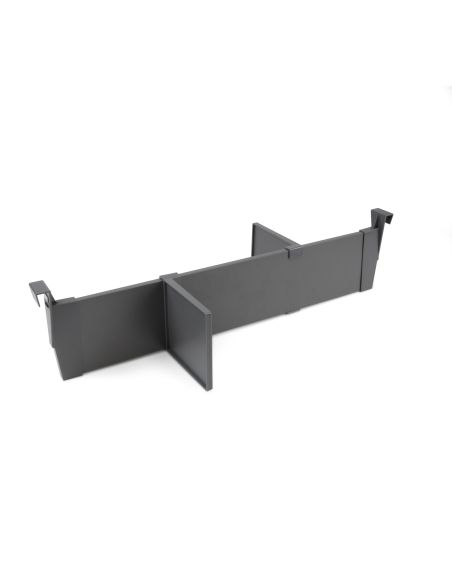 Emuca Set di divisori per interni dei casseti Vertex-Concept, 600, Grigio antracite, Alluminio e Tecnoplastica