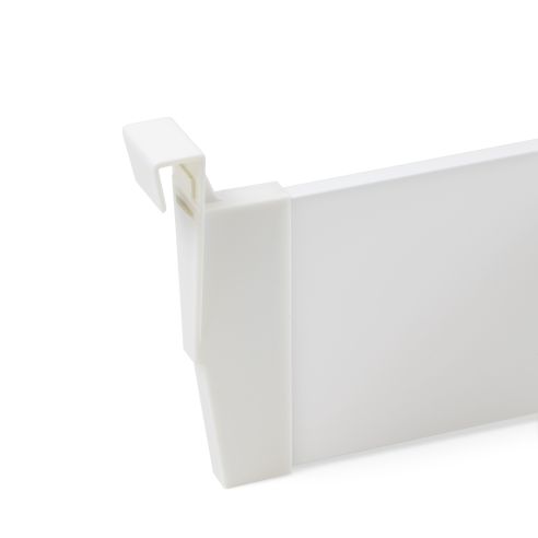 Emuca Set di divisori per interni dei casseti Vertex-Concept, 900, Verniciato bianco, Alluminio e Tecnoplastica