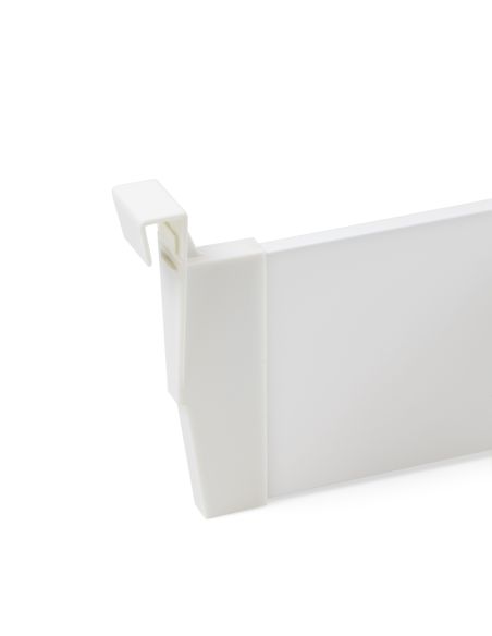 Emuca Set di divisori per interni dei casseti Vertex-Concept, 900, Verniciato bianco, Alluminio e Tecnoplastica