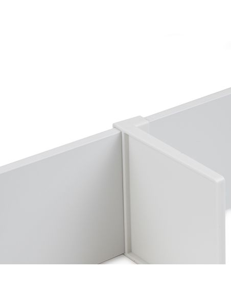 Emuca Set di divisori per interni dei casseti Vertex-Concept, 900, Verniciato bianco, Alluminio e Tecnoplastica