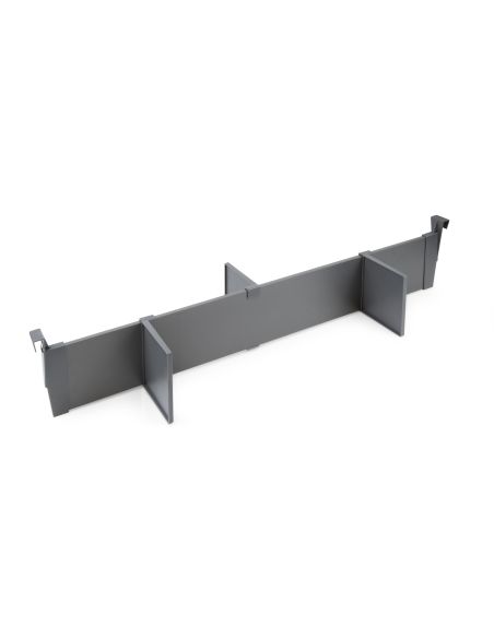 Emuca Set di divisori per interni dei casseti Vertex-Concept, 900, Grigio antracite, Alluminio e Tecnoplastica