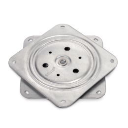 Emuca Base girevole Giro 4, 100 kg, Acciaio, Zincato bianco