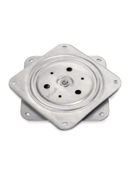 Emuca Base girevole Giro 4, 100 kg, Acciaio, Zincato bianco