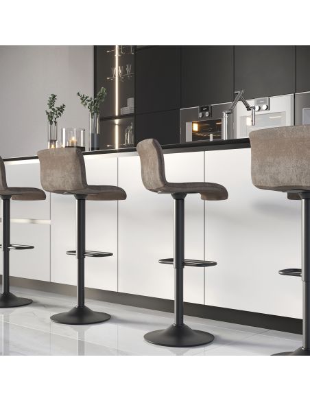 Emuca Base girevole Giro 4, 100 kg, Acciaio, Zincato bianco