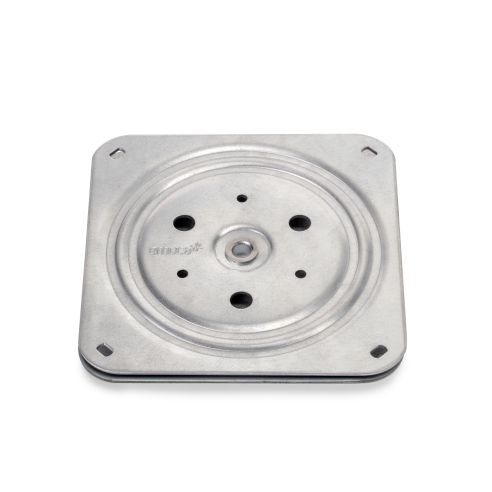 Emuca Base girevole Giro 4, 100 kg, Acciaio, Zincato bianco