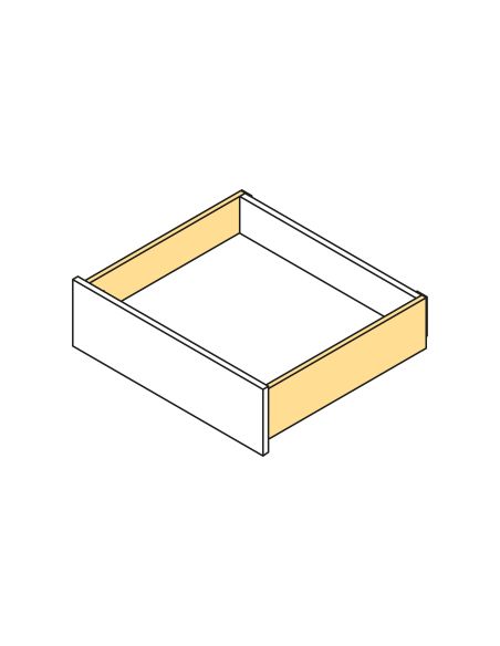 Emuca Cassetto esterno Vertex 40kg altezza 131mm, profondità 450mm, Acciaio, Grigio antracite